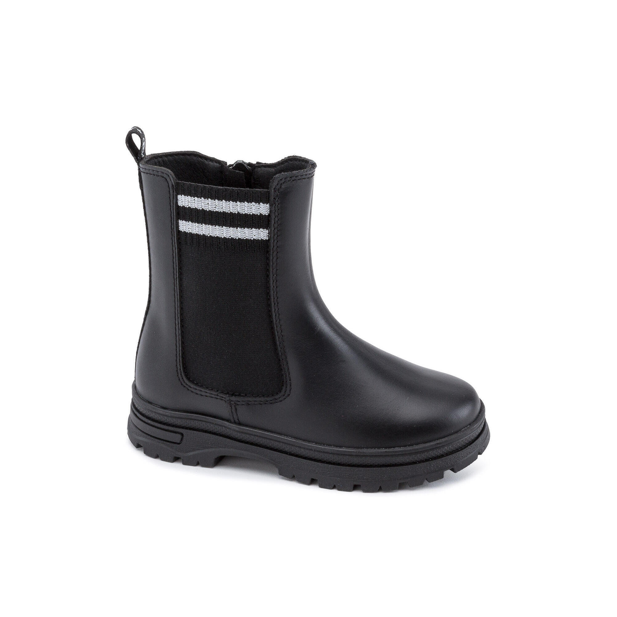 Botas desportivas de Couro de Menina em Preto