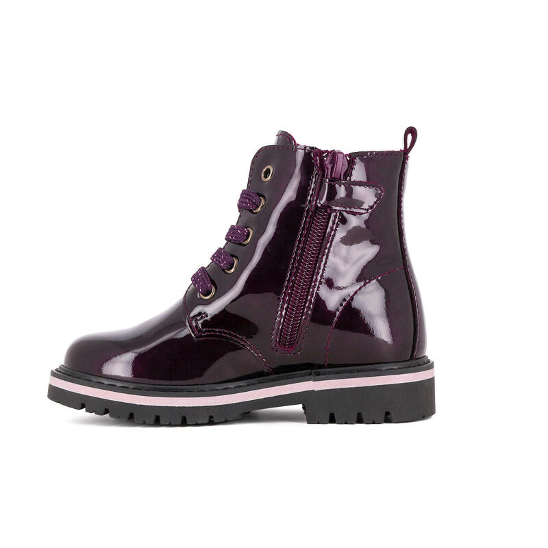 Botas desportivas de Couro de Menina em Roxo