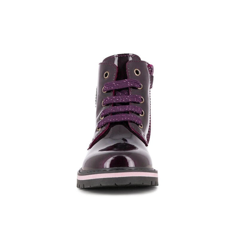 Botas desportivas de Couro de Menina em Roxo