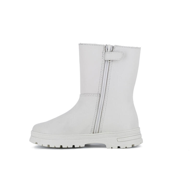 Botas desportivas de Couro de Menina em Branco