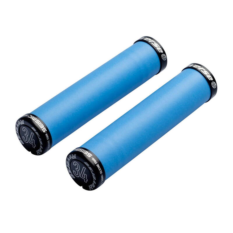 Seismic Ergo Lock-On Grips - Bleu/Noir