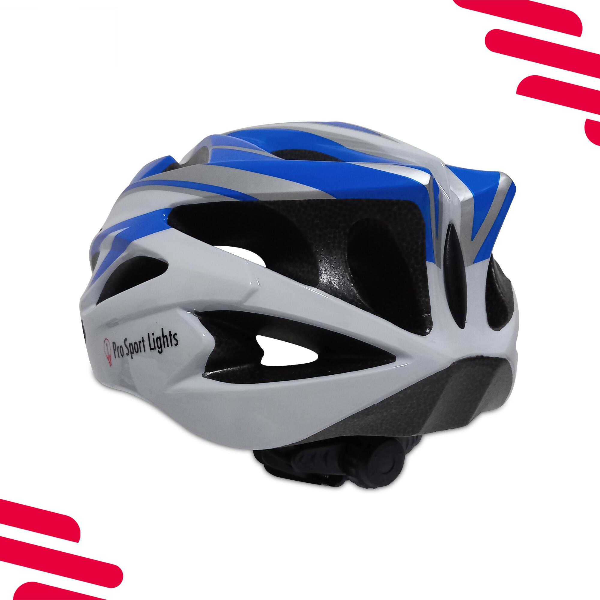 Fietshelm volwassenen Heren/Dames - Blauw/Wit 5/8