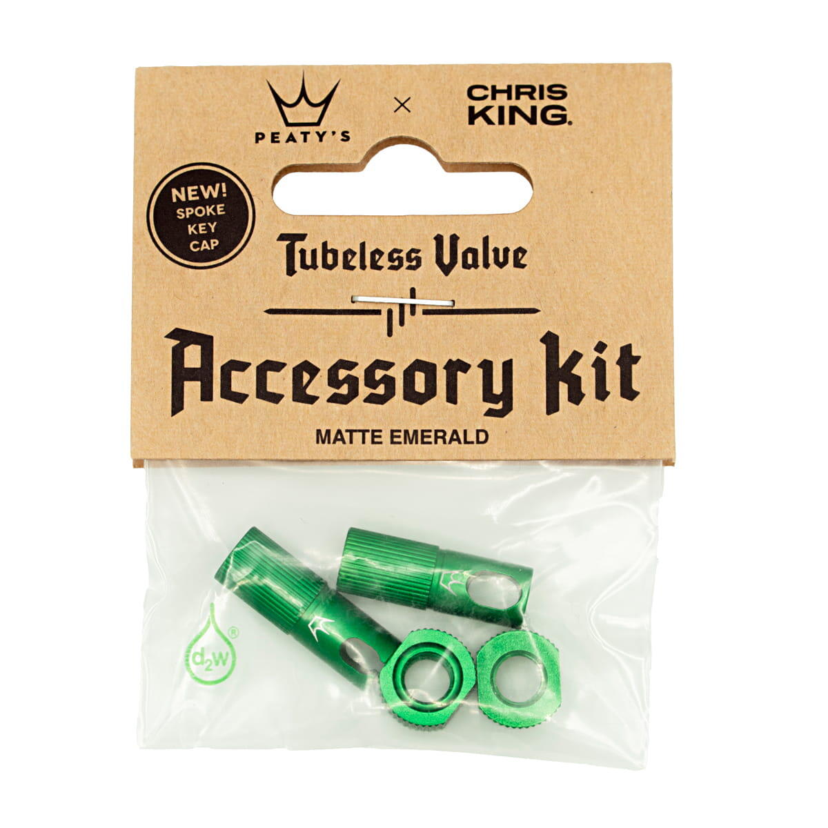 PEATY'S Ventiel accessoireset - Groen