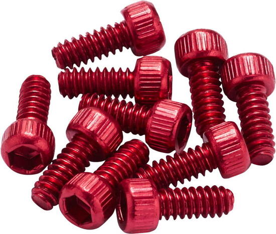 Ersatz Pins für Black ONE / Escape Pro Pedal 10 Stück - rot