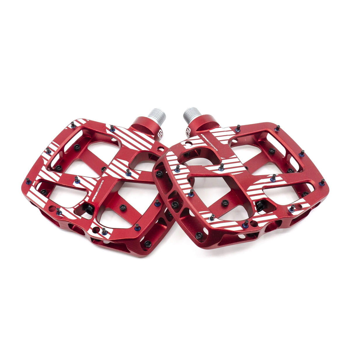 E.THIRTEEN Plus platte pedalen - Rood