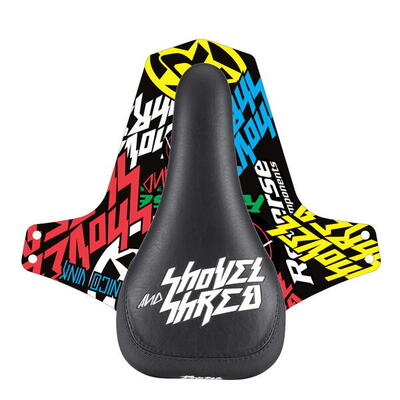 Shovel & shred zadel - zwart/wit