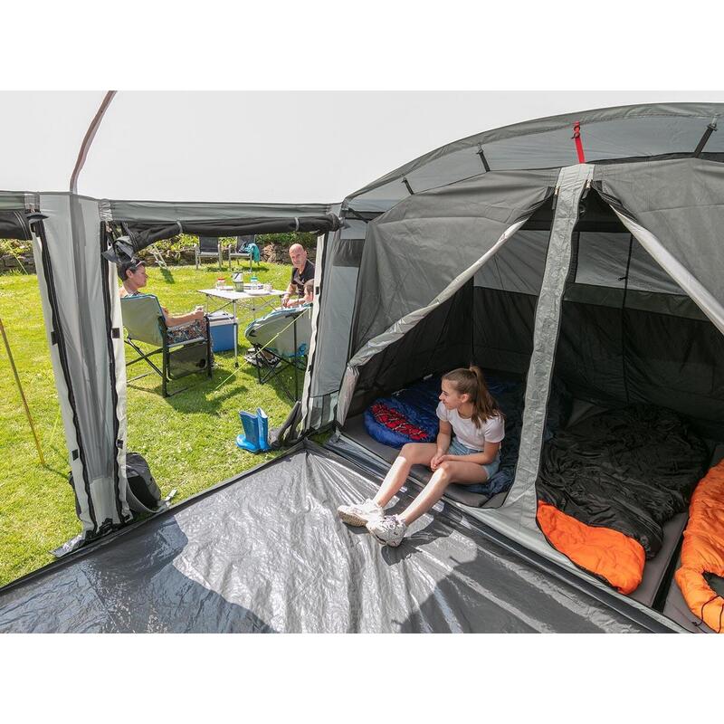 Tunneltent Montana 8 - Campingtent 8 personen – Familietent – 2-4 Slaapcabines