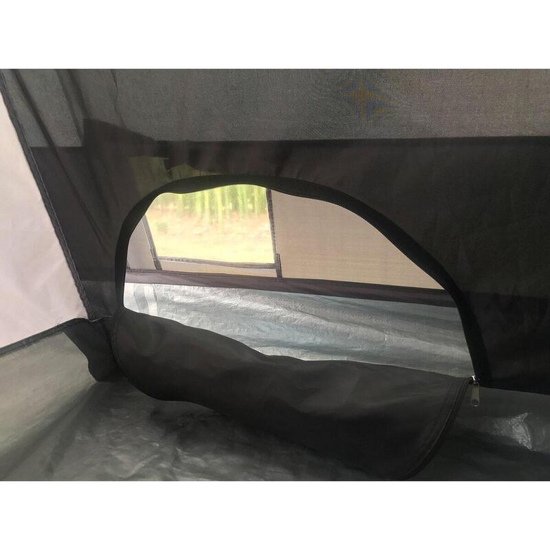 Tente camping tunnel Hurricane 8 Protect - 8 personnes- Sol cousu - 2 cabines
