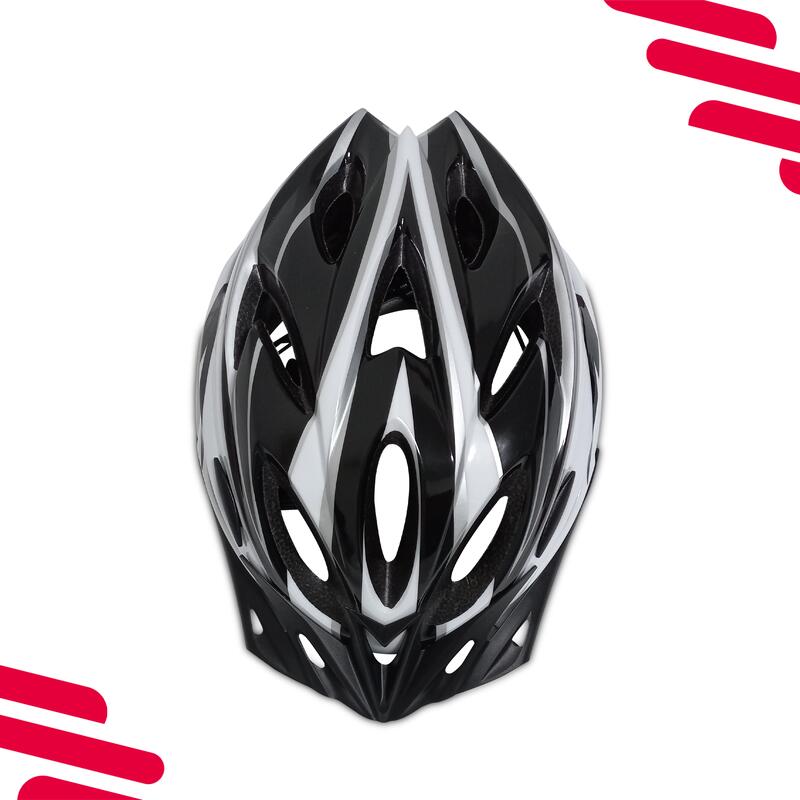 Casque de vélo Adultes Femmes/Hommes - Noir/Blanc