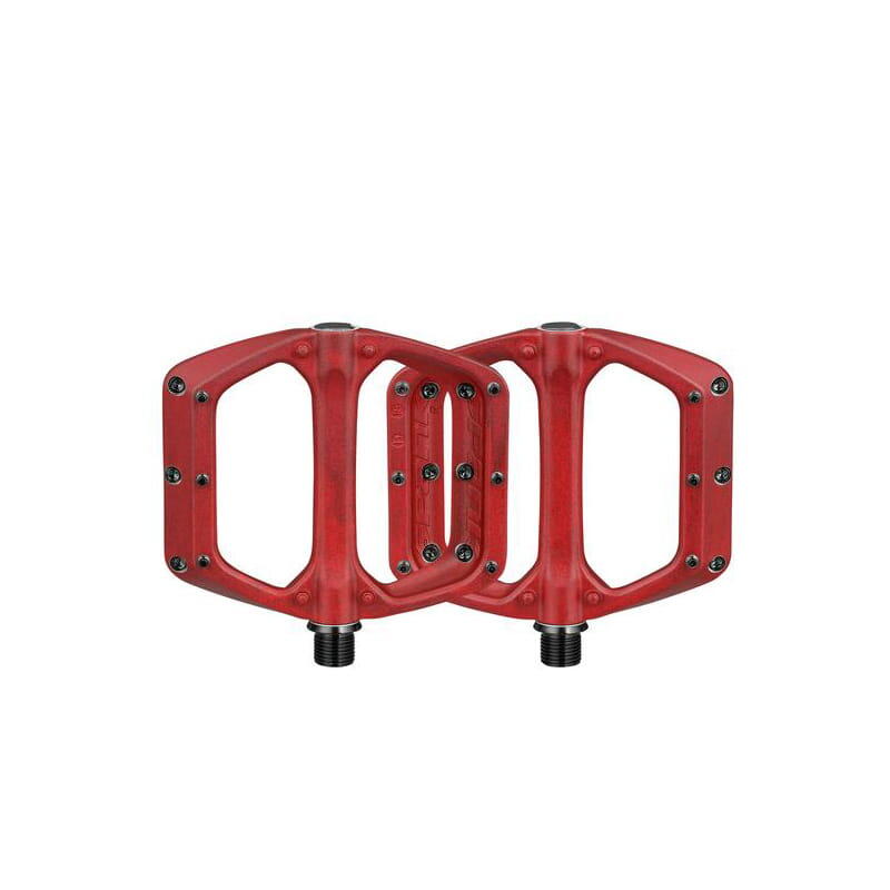 SPANK Spoon DC platte pedalen - Rood