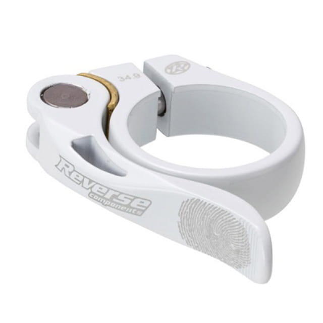 Collier de selle Long Life 34.9mm - blanc