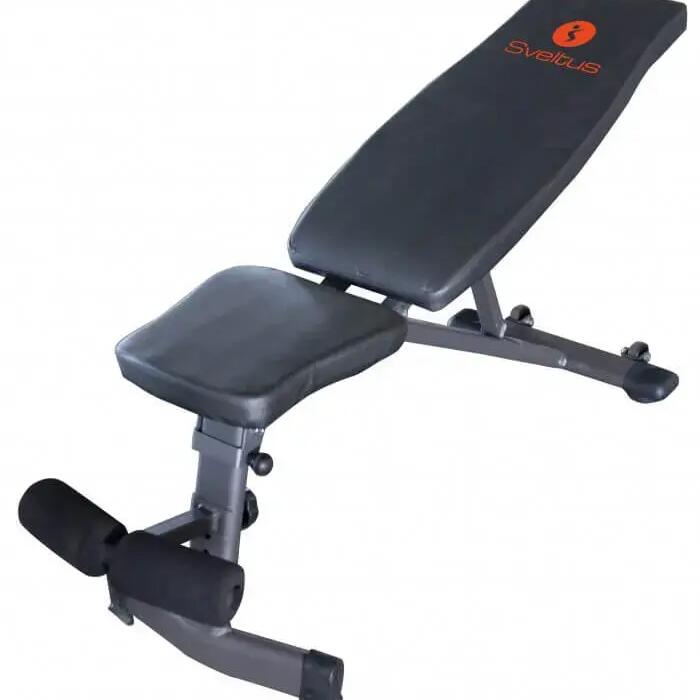 SCHWARZ Adjustable Weight Bench, 5 Positions, Compact