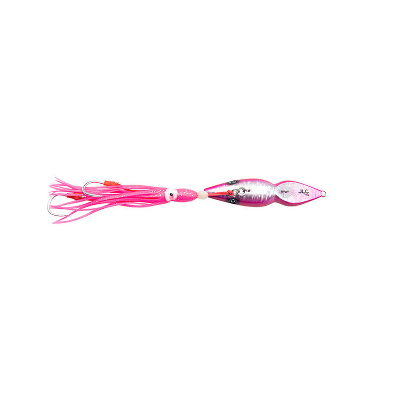 Squilla jig 100 g rosa-plata montaje