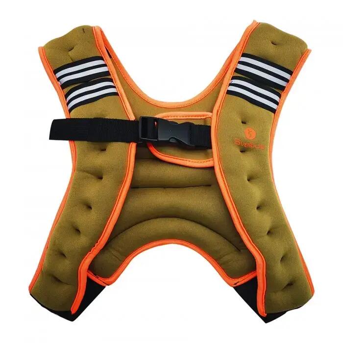 Green Neoprene Weighted Vest Unisex with Reflective Strips