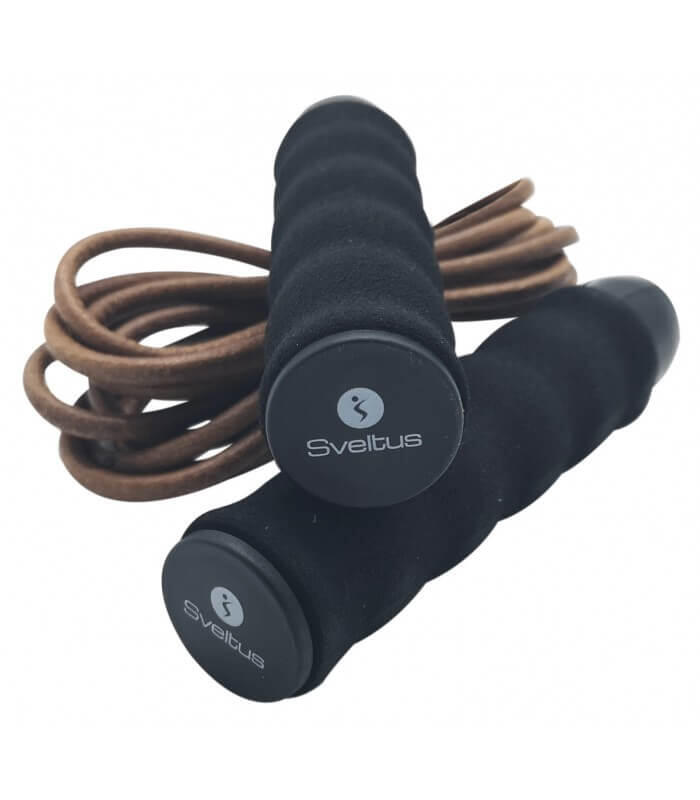 Corde à sauter cuir lestable - Sveltus 1/3