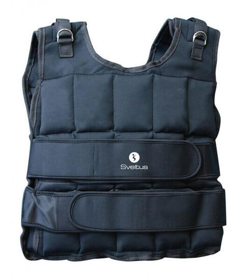 Gilet lesté 10 kg avec lests amovibles - Sveltus