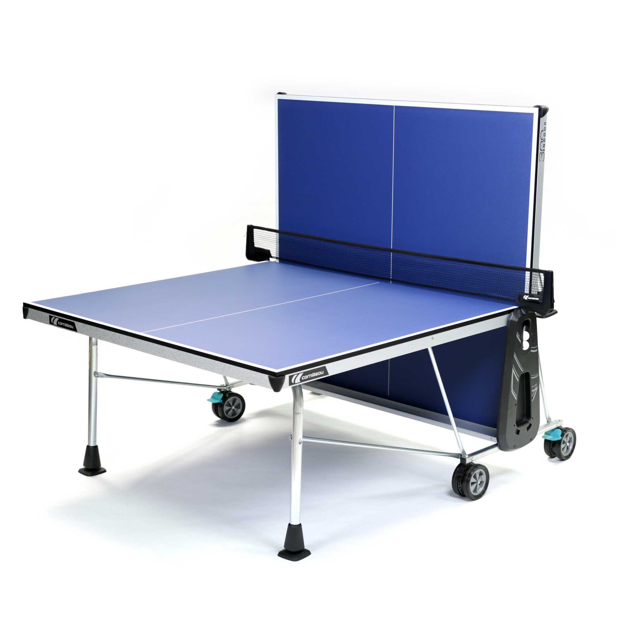 NEW 300 Indoor Table Tennis Table - Blue 2/8