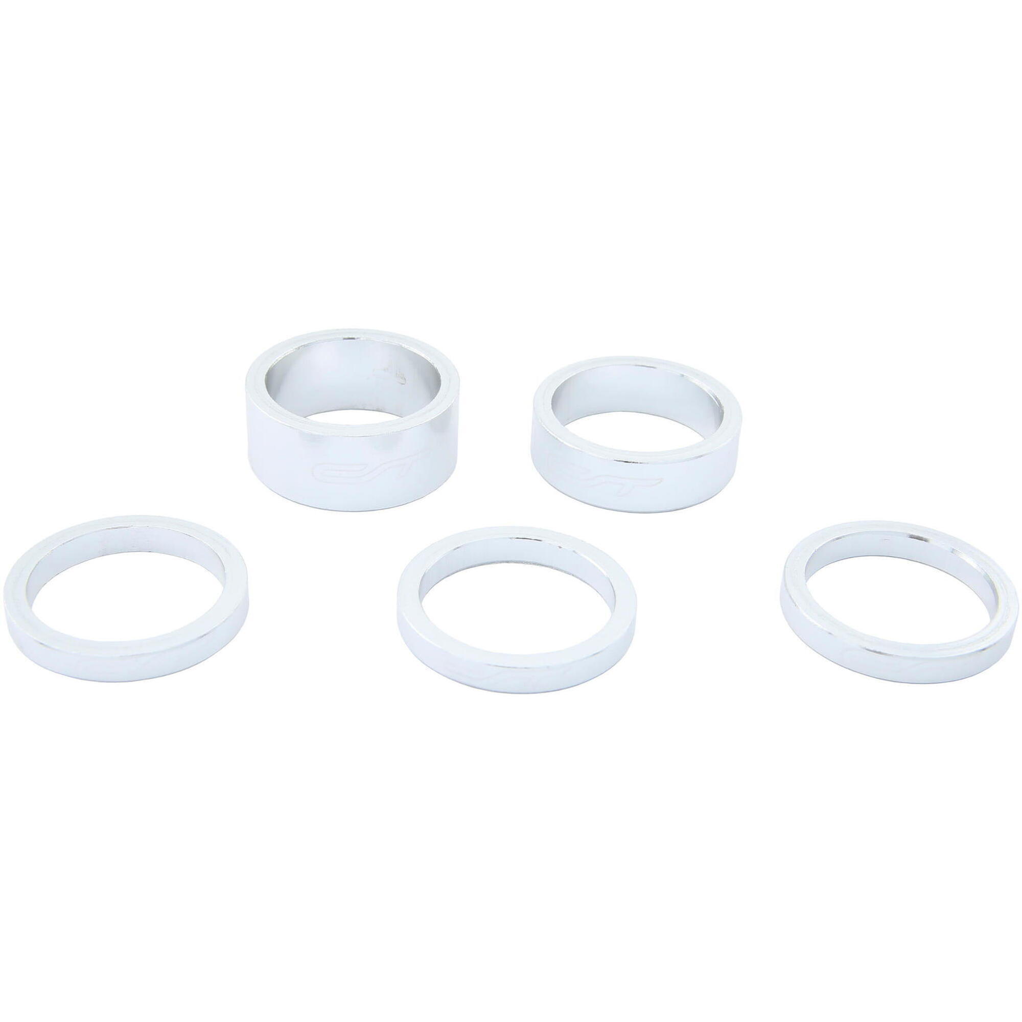 CON-TEC Steuersatz Spacerset 5-teilig 1-1/8 Zoll - silber