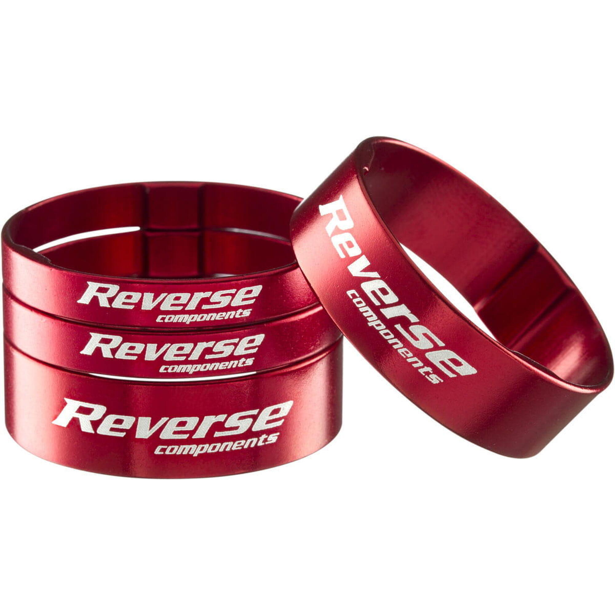 REVERSE Spacer Set Gabel ultra light - 1 1/8 Zoll - rot