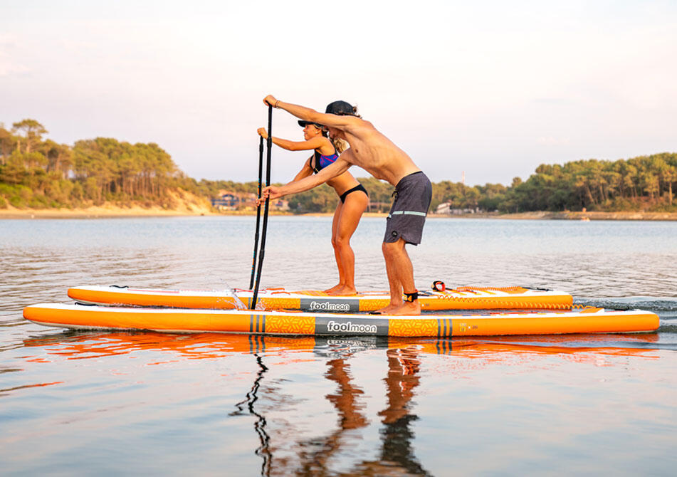 Stand Up Paddle Patagonia 14.0 aufblasbar weiss/orange 14' 30" 6" 6/7