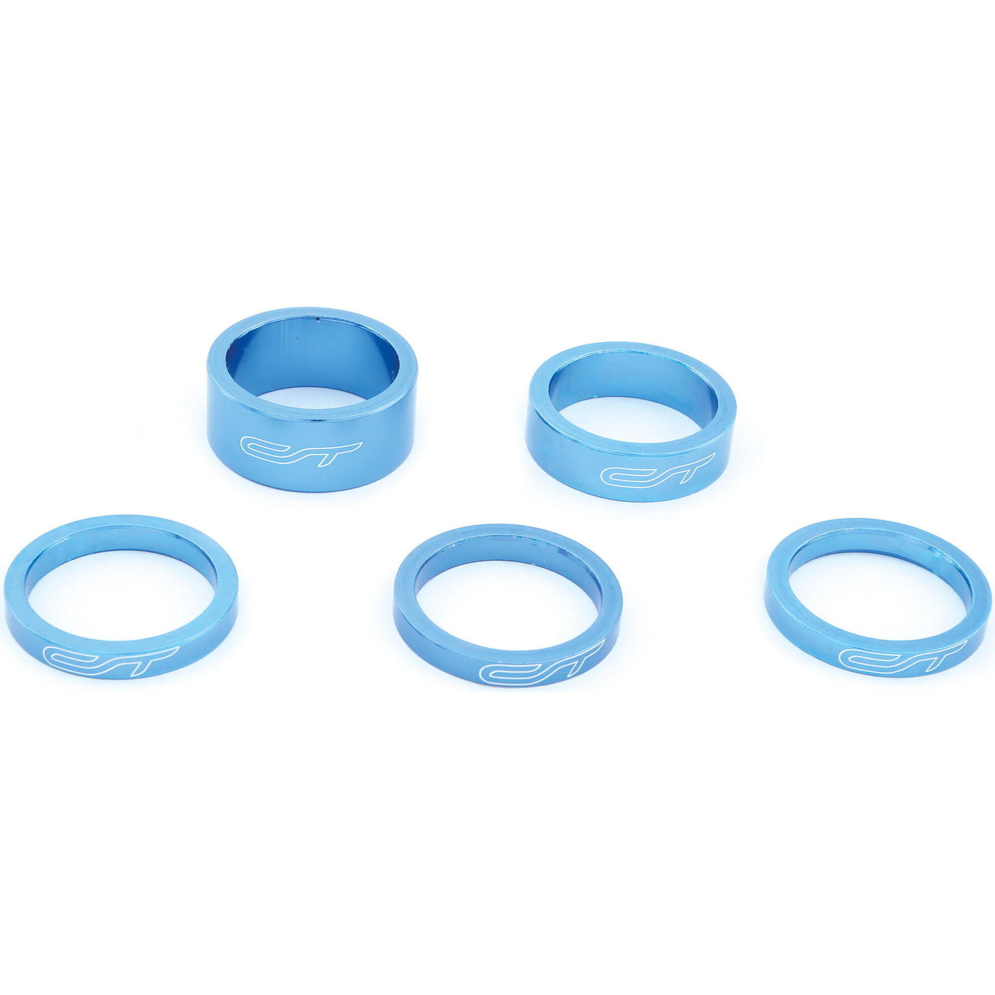 CON-TEC Steuersatz Spacerset 5-teilig 1-1/8 Zoll - blau