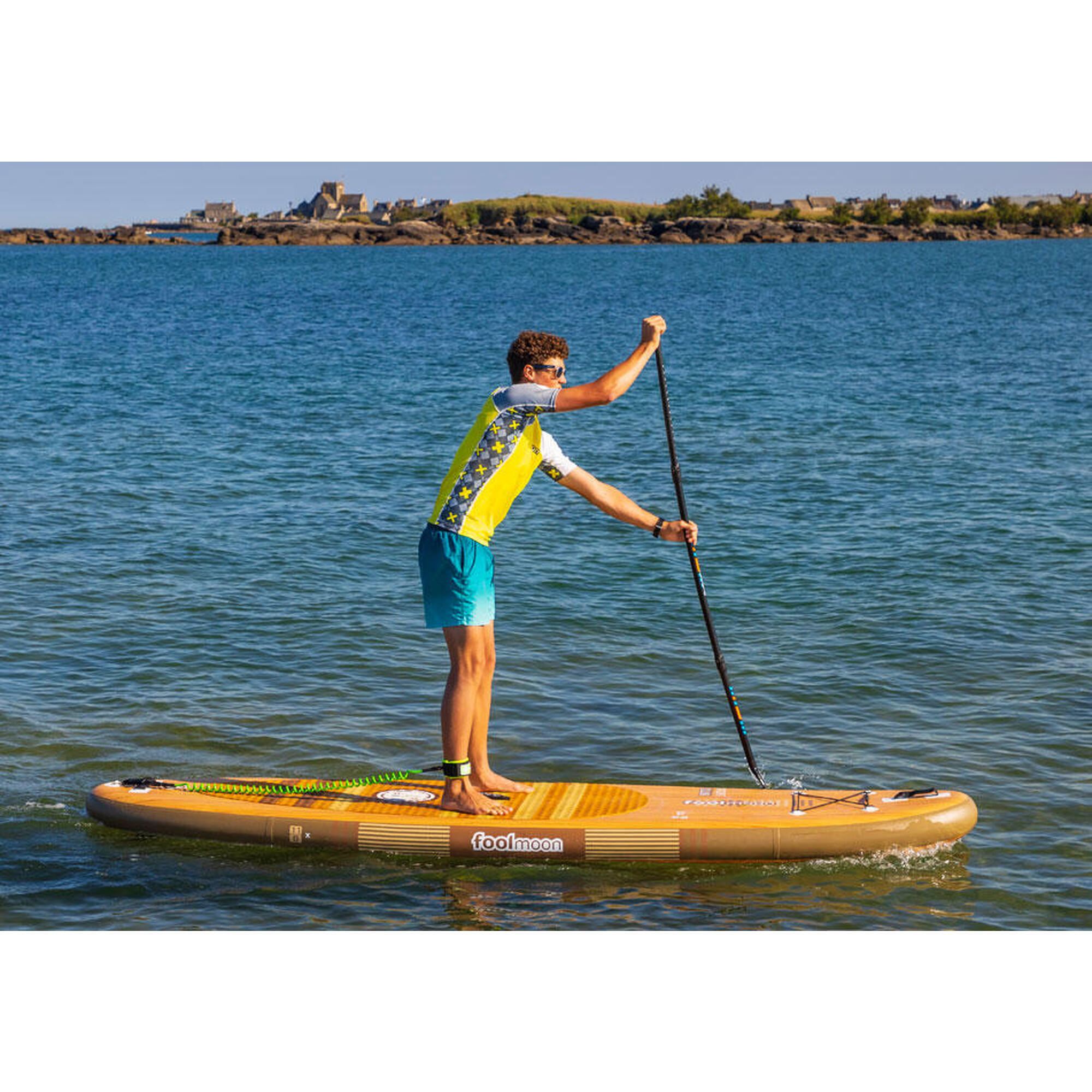 Stand Up Paddle inflatable - Yacht Club 11.0 - wood color - complete set