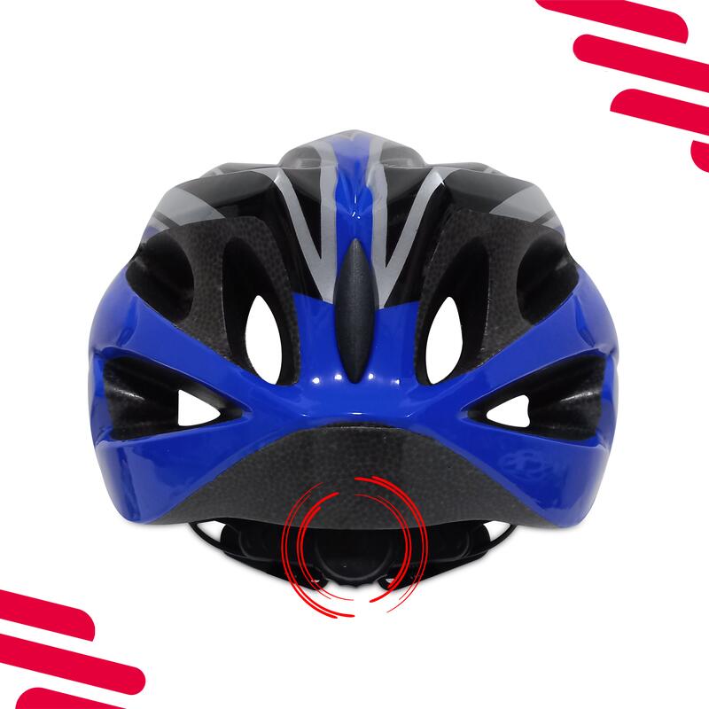 Casca ciclism Pro Sport Lights - Albastru/Negru