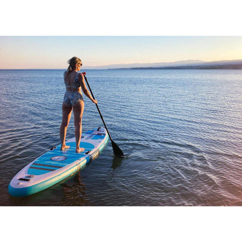 Stand Up Paddle gonflable Zen 10.6 - blanc/menthe - set complet