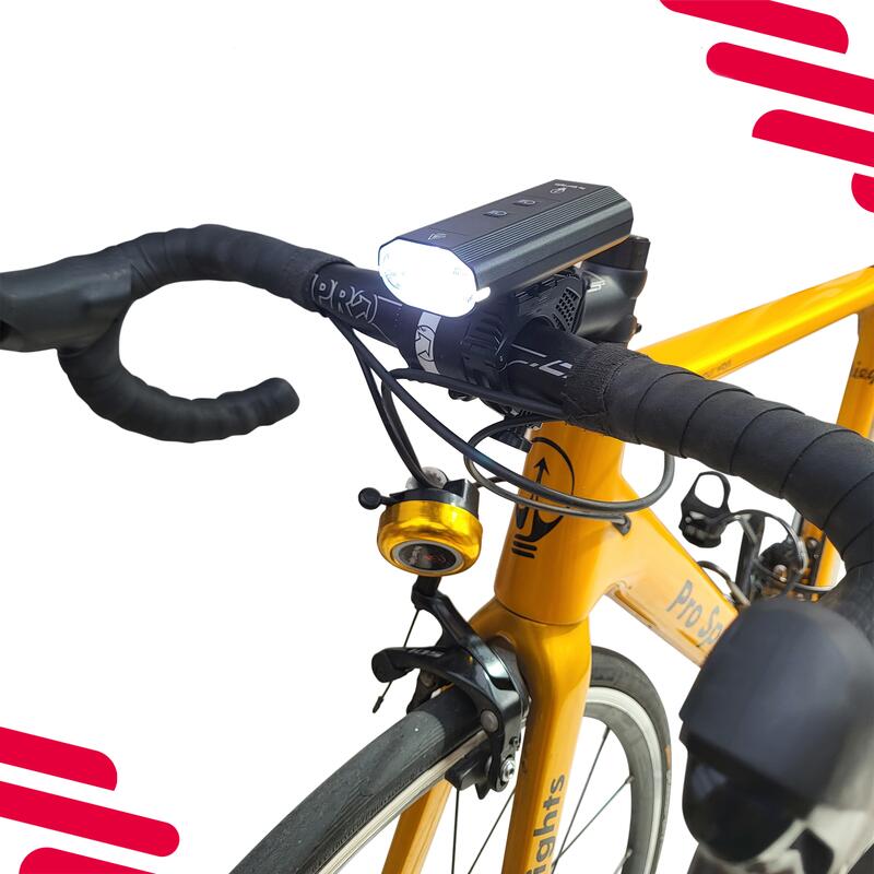 Lampe de vélo 1200 Lumen Performance - Phare USB-rechargable