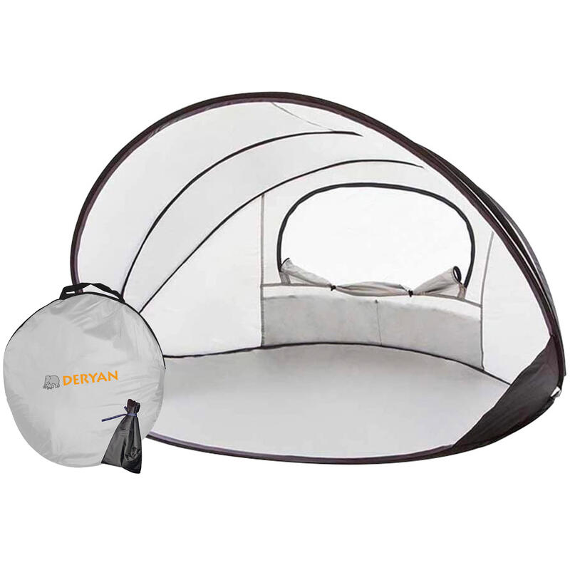 Luxe Pop Up Beach Tent XXL - Argintiu