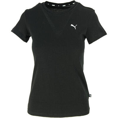T-shirt puma ess small logo. zwart. dames