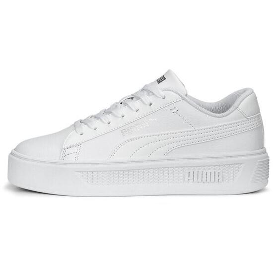 Zapatillas Puma Smash Platform v3, Blanco, Mujer