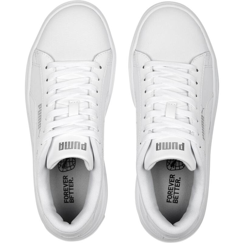 Calçado Puma Smash Platform v3, Branco, Mulheres