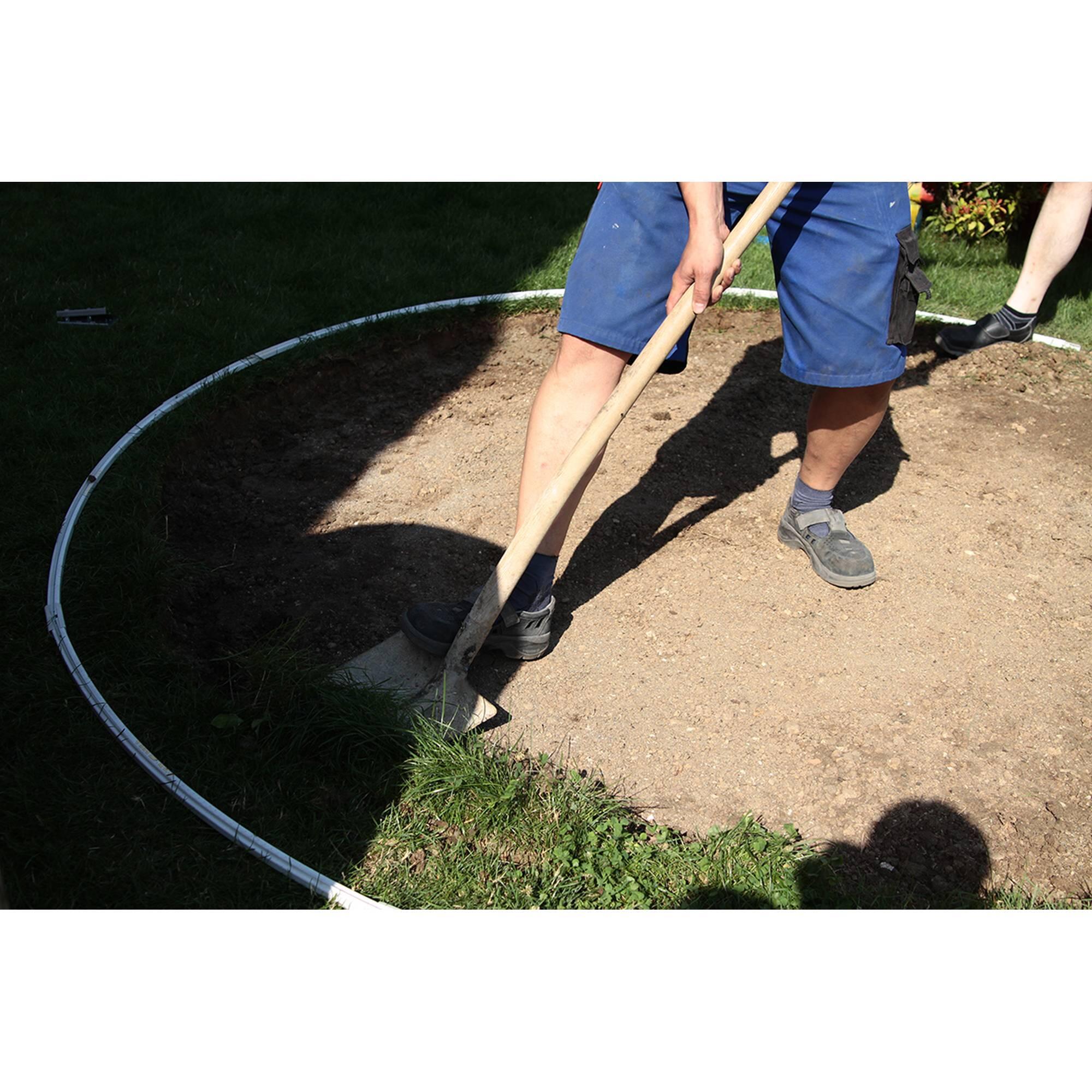 Stahlwandpool rund 460x120cm, Stahl 0,45mm Steinoptik, Folie 0,3mm
blau 4/7