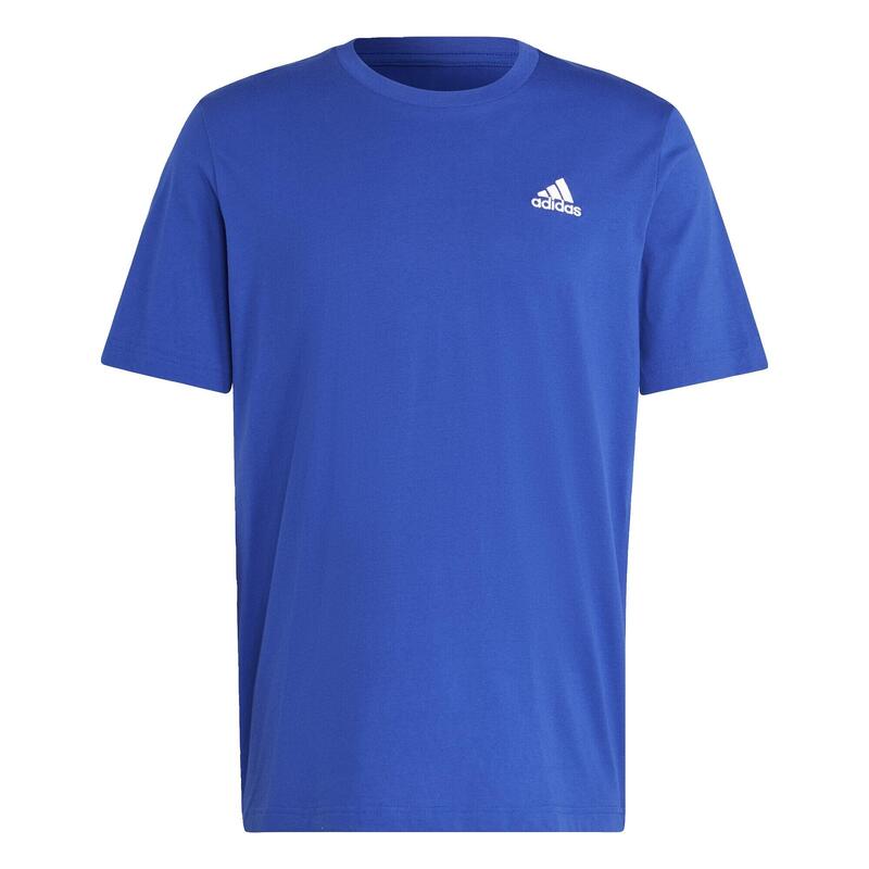 Tricou Essentials cu logo mic brodat Single Jersey
