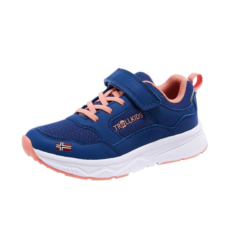 Baskets enfant Haugesund lotus bleu/corail