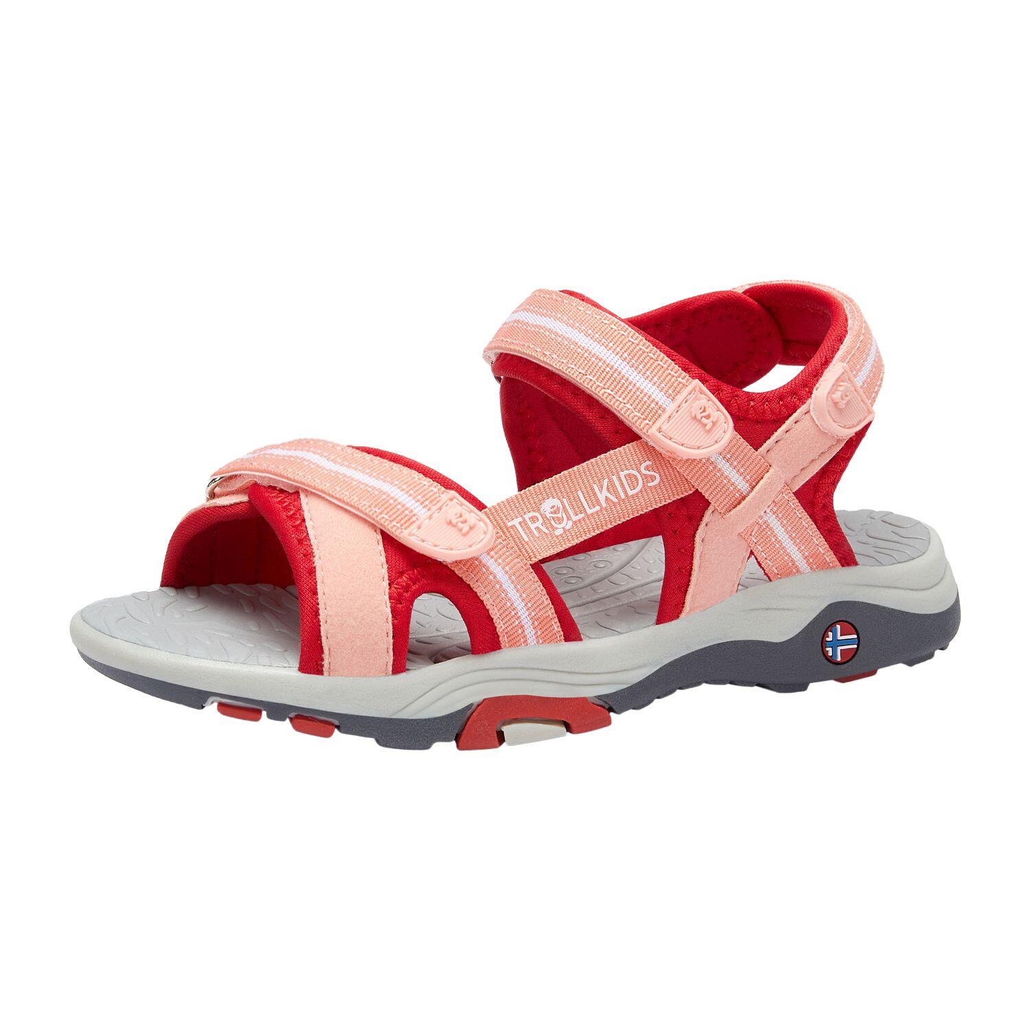 Girls Preikestolen Sandals Cherry/coral red