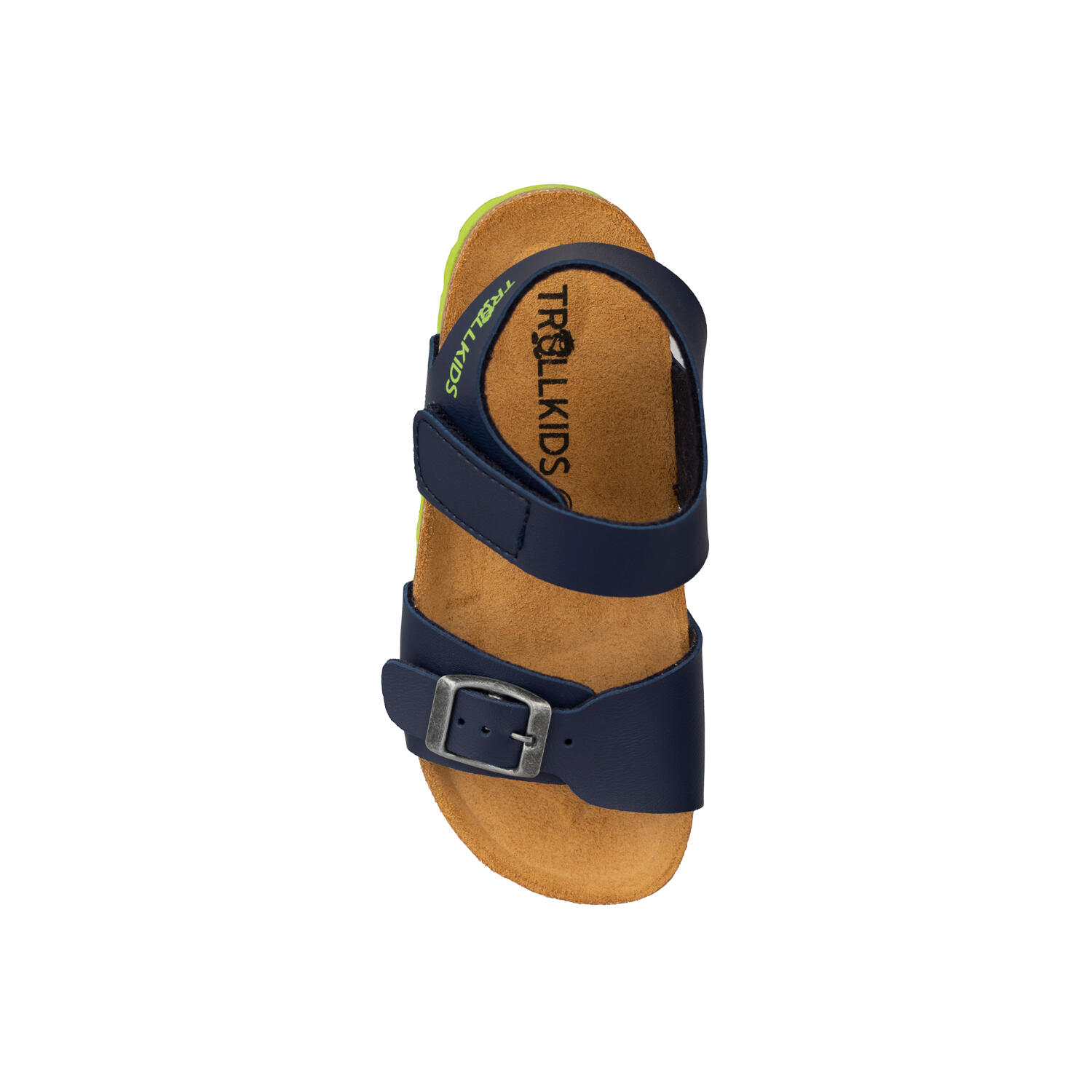 Enfants Bergen Sandale Bleu marine/Vert 3/4