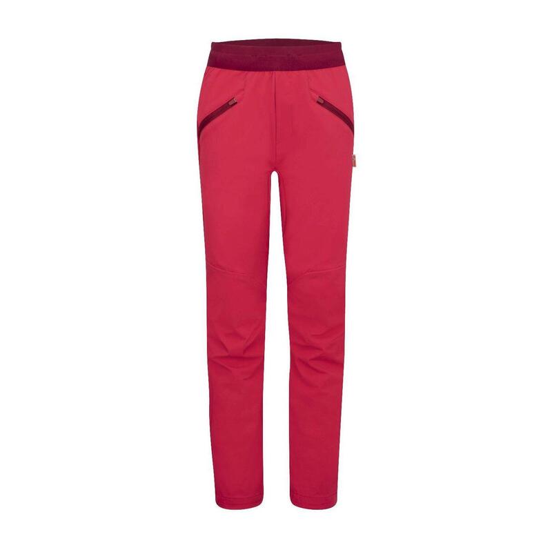 Pantalon Tronfjell pour enfants rouge rubis/magenta