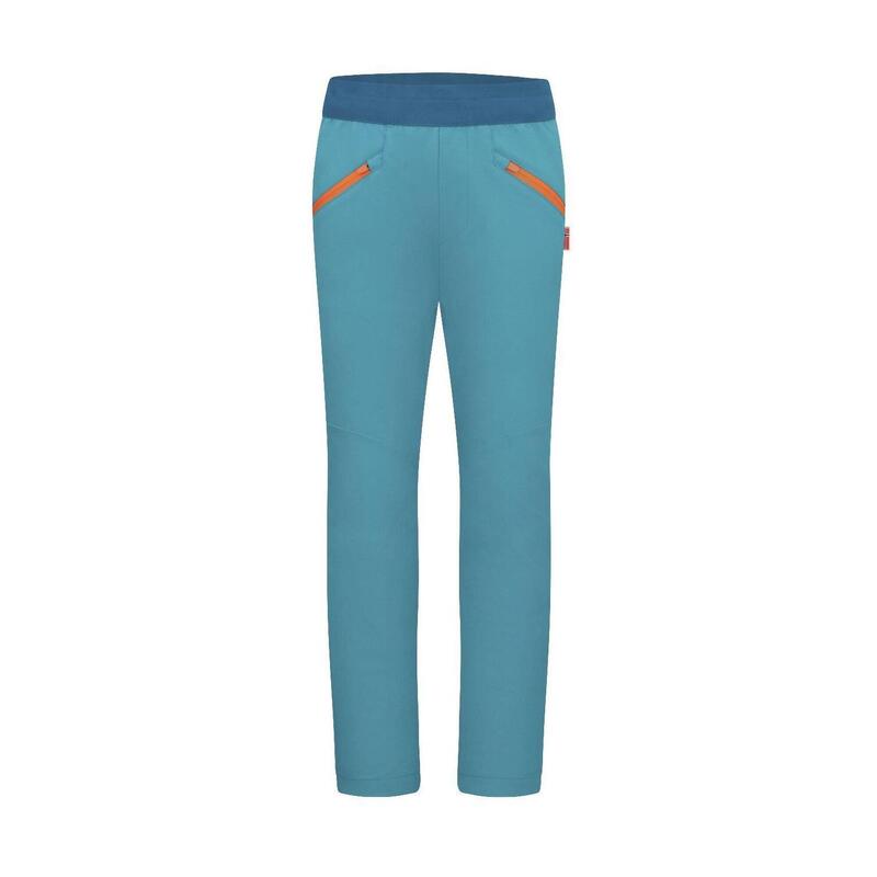 Pantalon Tronfjell pour enfants bleu-vert/orange