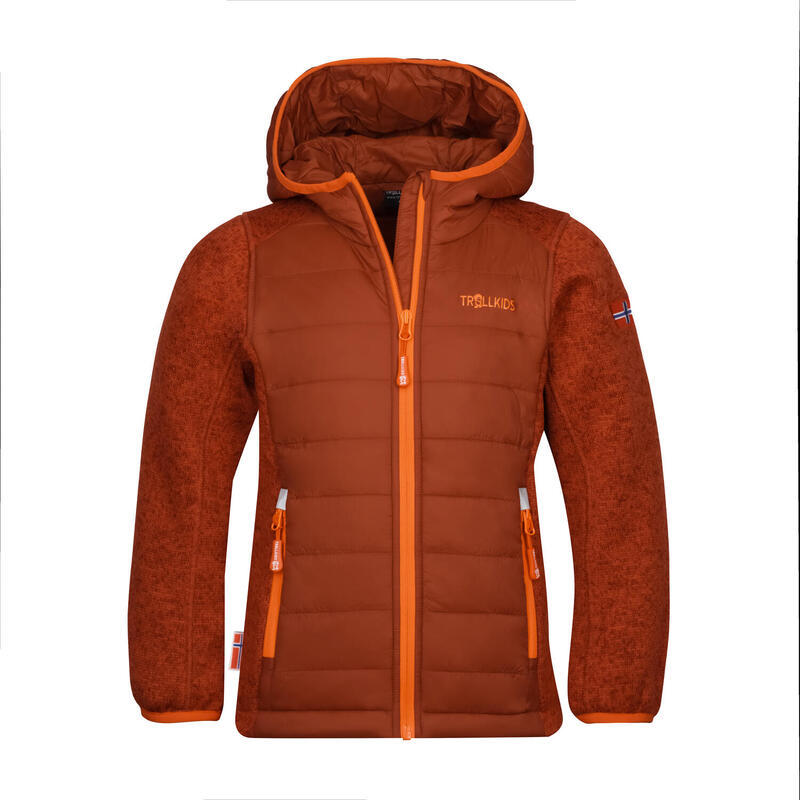 Veste polaire enfant Skabu orange foncé/orange clair