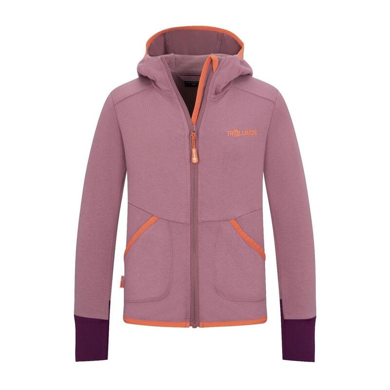 Mädchen Saltfjord Fleece Jacke Orchidee Rosa/Pfirsich