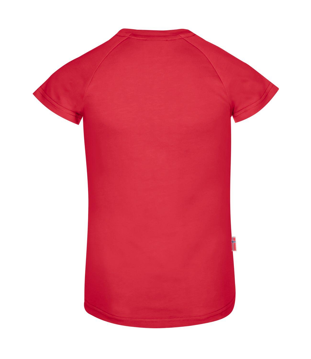 T-shirt Senja fille rouge cerise 2/2