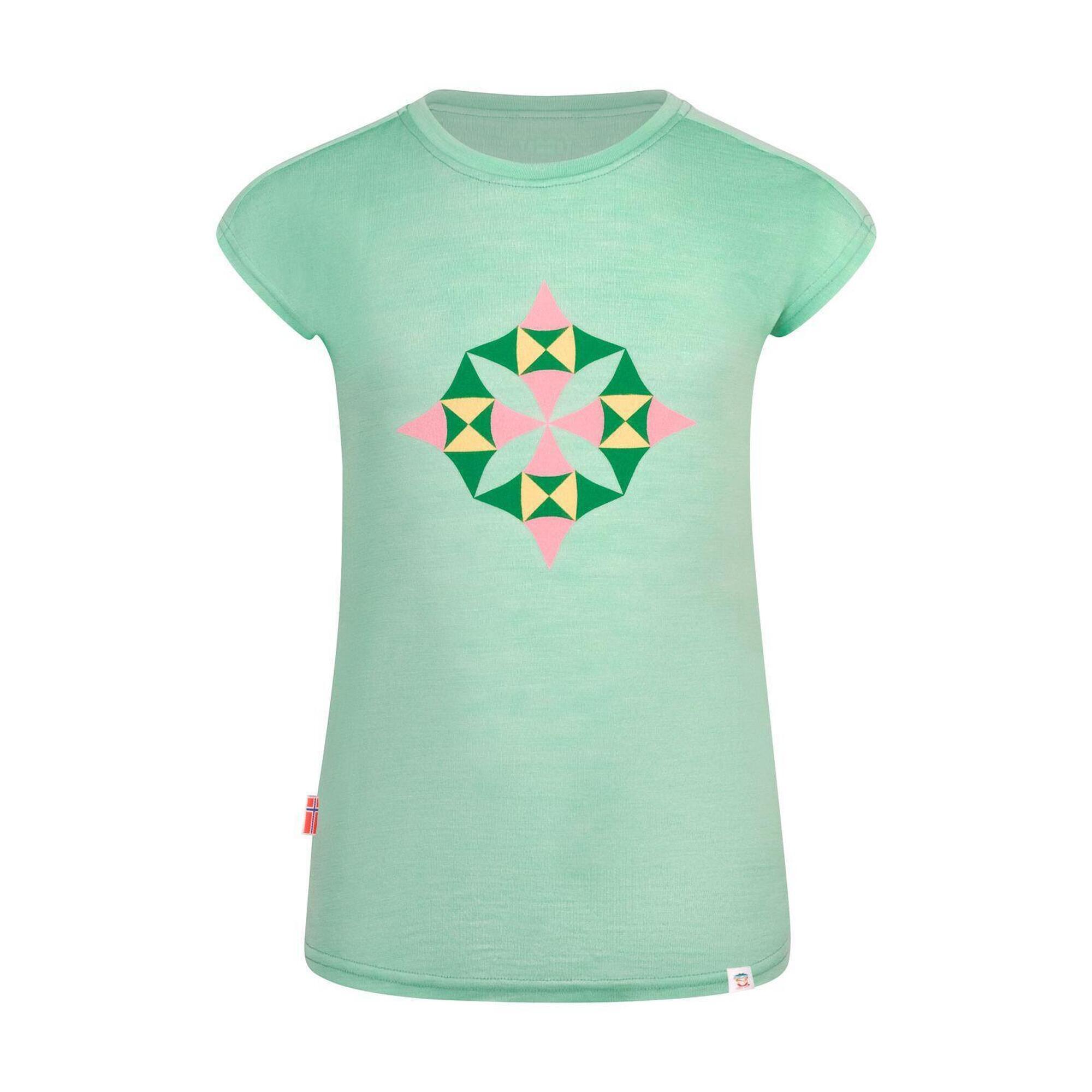 Girl's T-shirt Sandefjord sage green