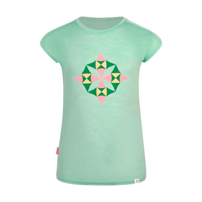 T-shirt fille Sandefjord vert sauge