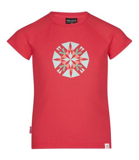 Mädchen Senja T-Shirt Kirschrot