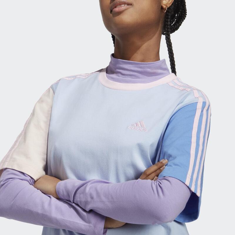 Vestido camiseta Essentials Boyfriend Single Jersey 3 bandas