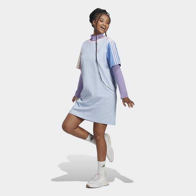 Vestido camiseta Essentials Boyfriend Single Jersey 3 bandas