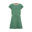 Robe sweat fille Noresund vert feuille/corail