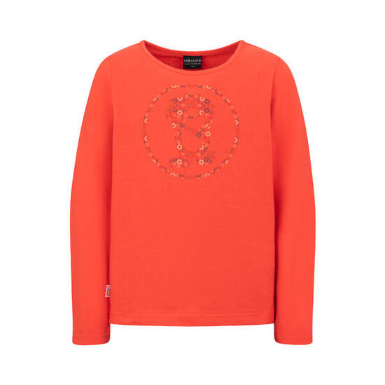 Mädchen Longsleeve Stavanger Kirschrot/Koralle